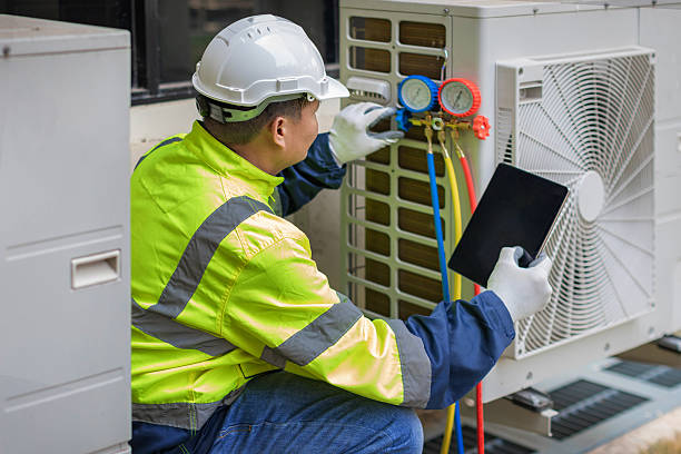 Professional Hvac technician working in Johnsonville, NY
